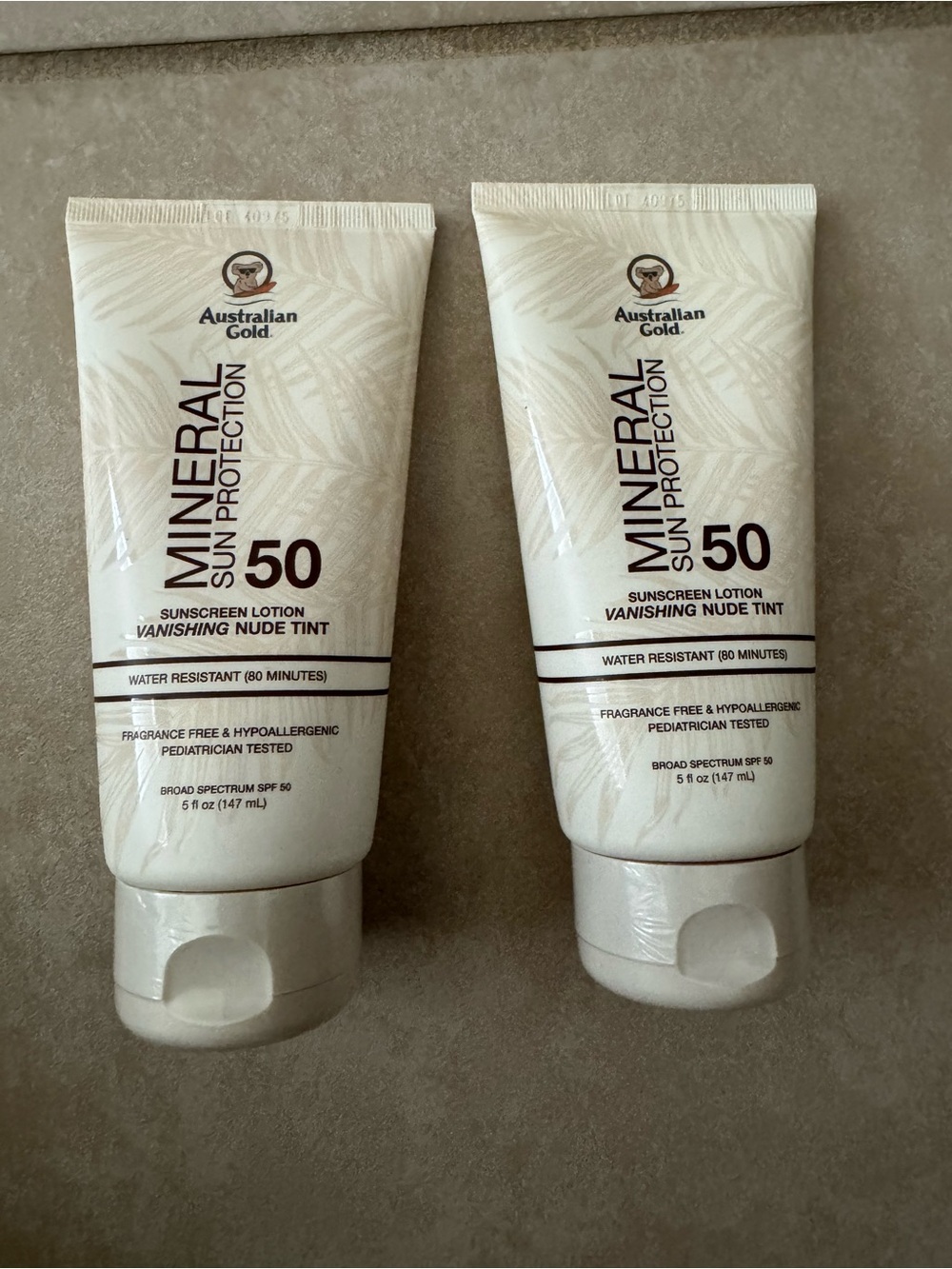 New/Sealed Australian Gold Mineral SPF 50 vanishing nude tint